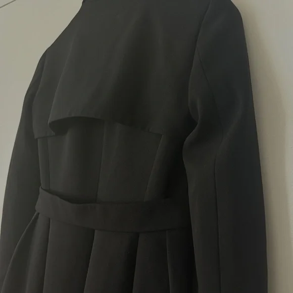 Iconic AW 2013 Dior Wool with white shawl collar Dress by Raf Simons